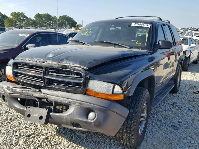 1D4HS38N03F616798 - 2003 DODGE DURANGO SP BLACK photo 2