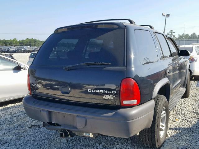 1D4HS38N03F616798 - 2003 DODGE DURANGO SP BLACK photo 4