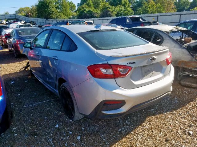 1G1BE5SMXH7248341 - 2017 CHEVROLET CRUZE LT SILVER photo 3