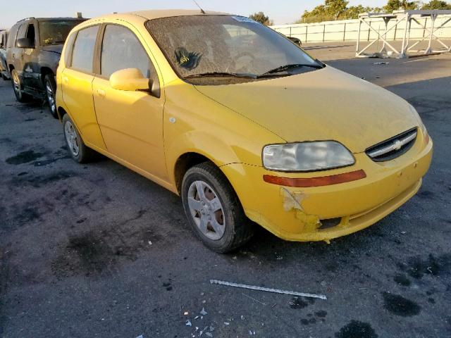 KL1TD62615B502363 - 2005 CHEVROLET AVEO BASE Сары фото 1