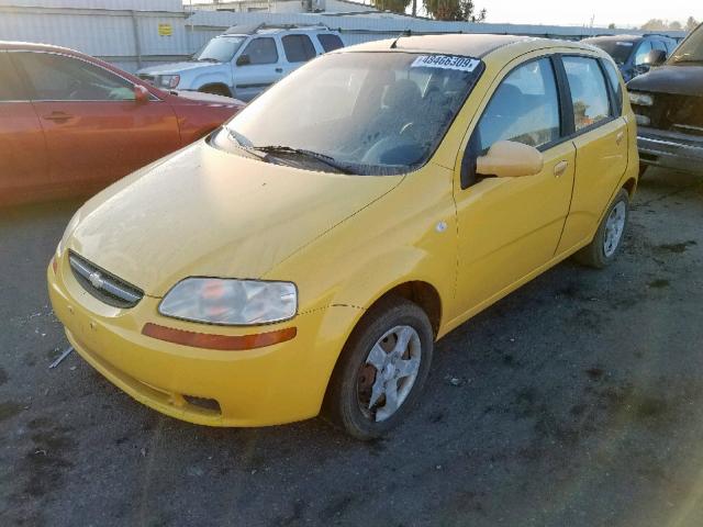 KL1TD62615B502363 - 2005 CHEVROLET AVEO BASE Сары фото 2