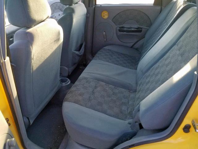 KL1TD62615B502363 - 2005 CHEVROLET AVEO BASE Сары фото 6