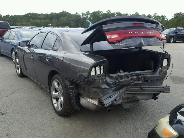 2C3CDXHG9EH114579 - 2014 DODGE CHARGER SX GRAY photo 3