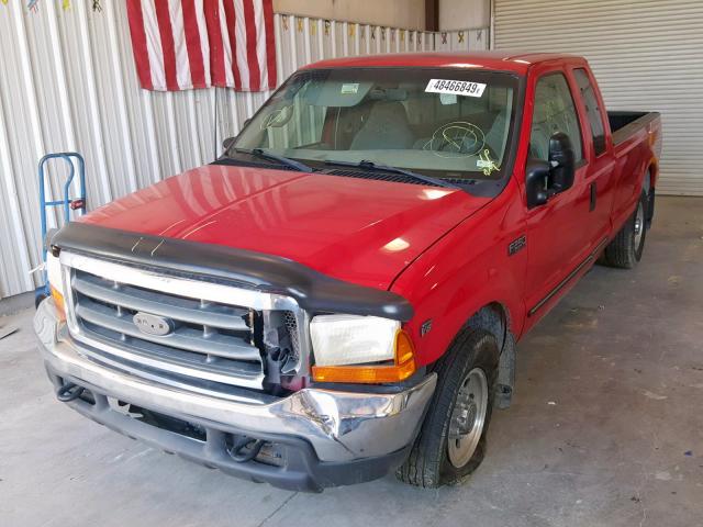 1FTNX20L1YED22572 - 2000 FORD F250 SUPER RED photo 2