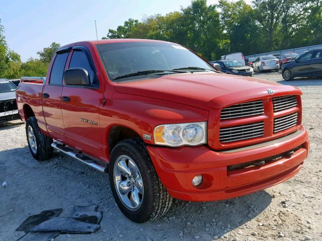 1D7HU18D95S243148 - 2005 DODGE RAM 1500 S RED photo 1