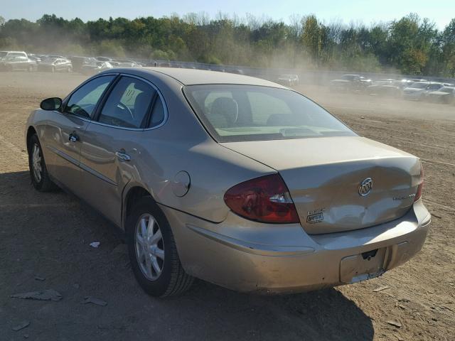 2G4WC532251251802 - 2005 BUICK LACROSSE C TAN photo 3