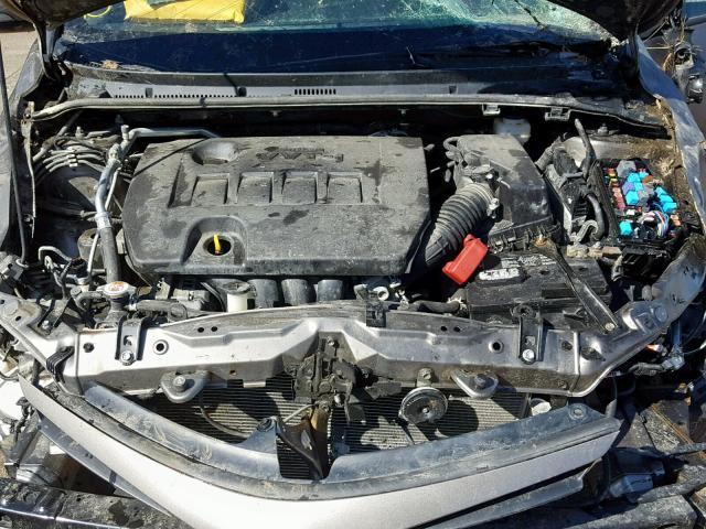 2T1BURHE6JC029270 - 2018 TOYOTA COROLLA L GRAY photo 7