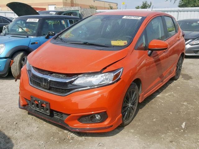 3HGGK5H6XJM102193 - 2018 HONDA FIT SPORT ORANGE photo 2