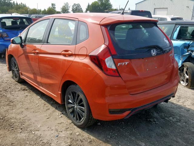 3HGGK5H6XJM102193 - 2018 HONDA FIT SPORT ORANGE photo 3