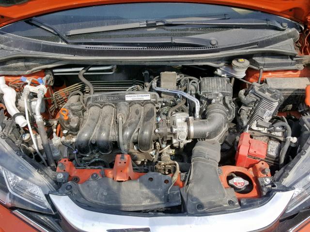 3HGGK5H6XJM102193 - 2018 HONDA FIT SPORT ORANGE photo 7