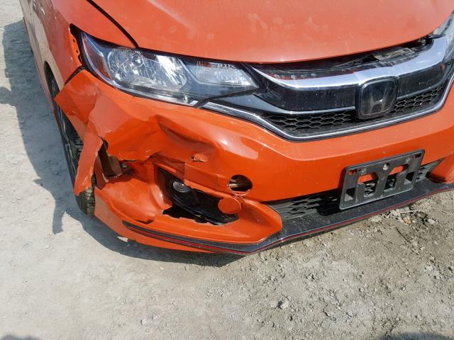 3HGGK5H6XJM102193 - 2018 HONDA FIT SPORT ORANGE photo 9