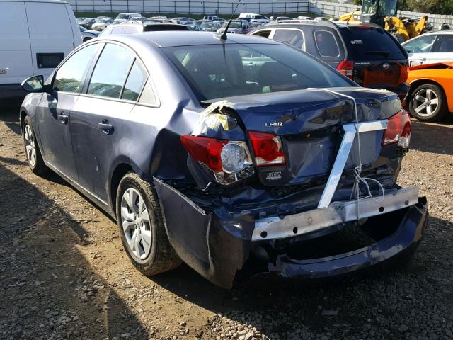 1G1PA5SH2E7422578 - 2014 CHEVROLET CRUZE LS BLUE photo 3