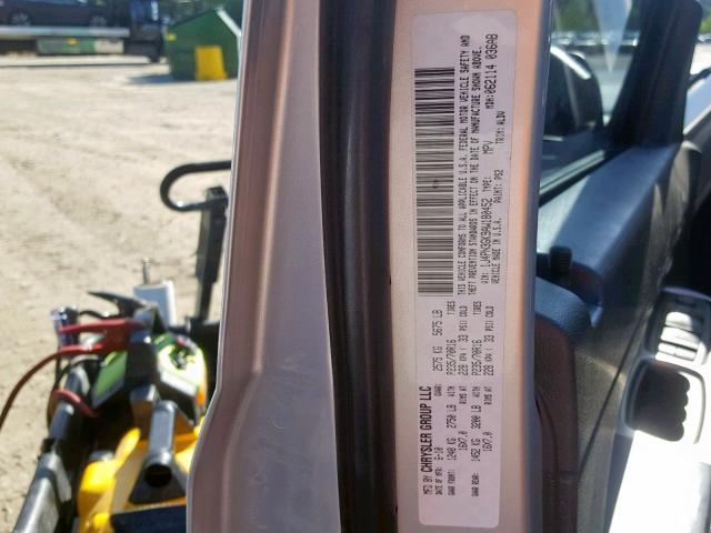 1J4PN3GK9AW180452 - 2010 JEEP LIBERTY RE Gümüş foto 10