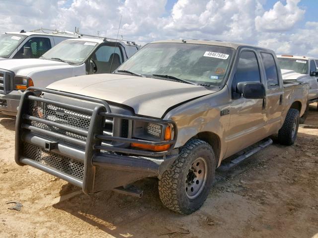 3FTSW30L41MA67282 - 2001 FORD F350 SRW S GOLD photo 2