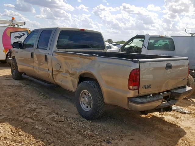 3FTSW30L41MA67282 - 2001 FORD F350 SRW S GOLD photo 3