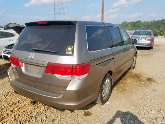 5FNRL38238B075651 - 2008 HONDA ODYSSEY LX GOLD photo 4