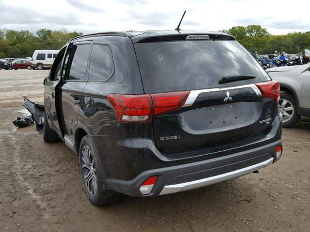 JA4AZ3A37GZ029323 - 2016 MITSUBISHI OUTLANDER BLACK photo 3