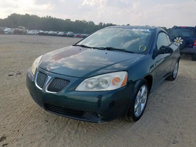 1G2ZH158264142554 - 2006 PONTIAC G6 GT GREEN photo 2