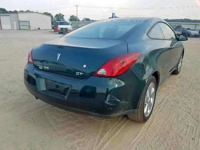 1G2ZH158264142554 - 2006 PONTIAC G6 GT GREEN photo 4