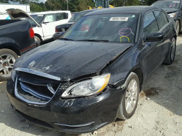 1C3CCBAB2EN176028 - 2014 CHRYSLER 200 LX BLACK photo 2