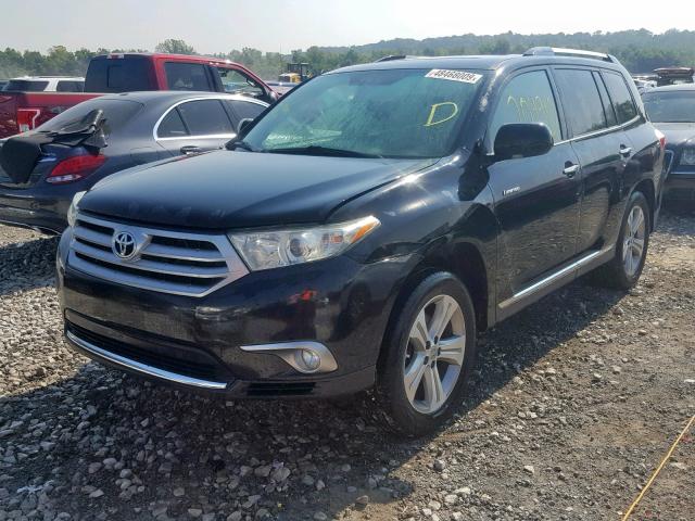 5TDDK3EHXBS075946 - 2011 TOYOTA HIGHLANDER BLACK photo 2