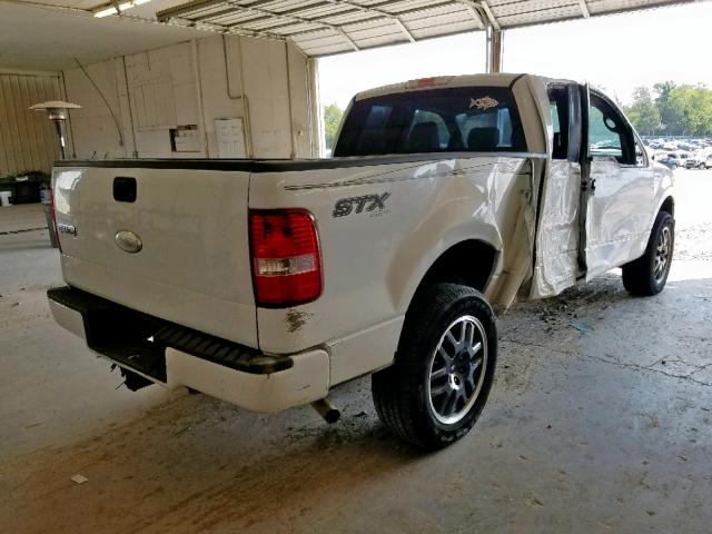 1FTPX14546NA24657 - 2006 FORD F150 WHITE photo 4