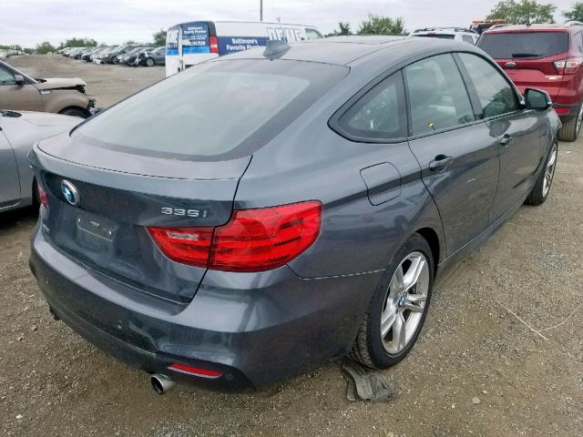 WBA3X9C58ED153114 - 2014 BMW 335 XIGT GRAY photo 4