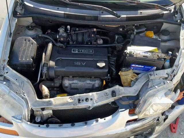 KL1TJ62644B219866 - 2004 CHEVROLET AVEO LS SILVER photo 7