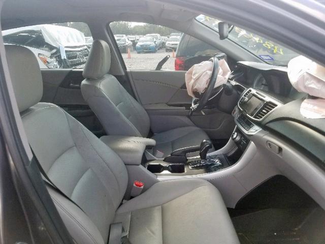 1HGCR3F82EA019427 - 2014 HONDA ACCORD EXL GRAY photo 5