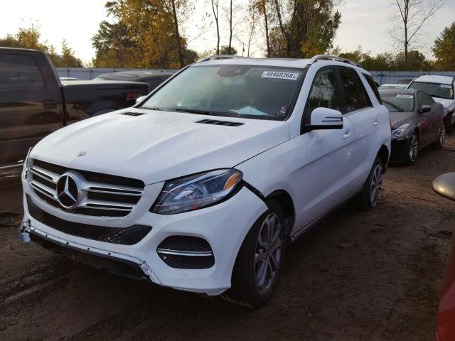 4JGDA5HB5JB061380 - 2018 MERCEDES-BENZ GLE 350 4M WHITE photo 2