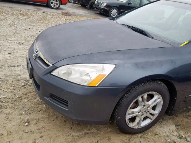 1HGCM567X7A119263 - 2007 HONDA ACCORD EX GRAY photo 9