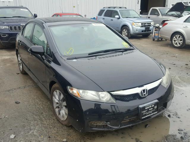 2HGFA16999H333651 - 2009 HONDA CIVIC EXL BLACK photo 1