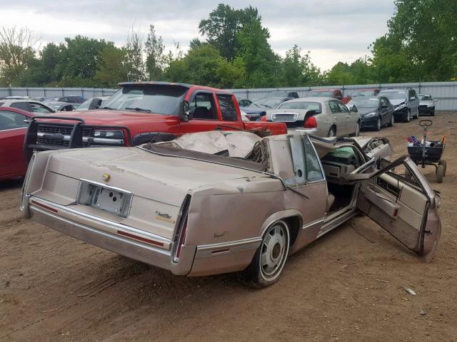 1G6CD13B1N4304686 - 1992 CADILLAC DEVILLE TAN photo 4