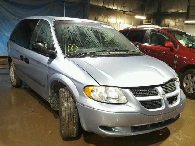 1D4GP25E95B333340 - 2005 DODGE CARAVAN SE BLUE photo 1