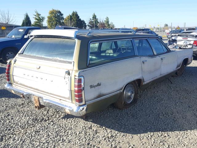 0Z76N567836 - 1970 MERCURY COLONY PAR BROWN photo 4