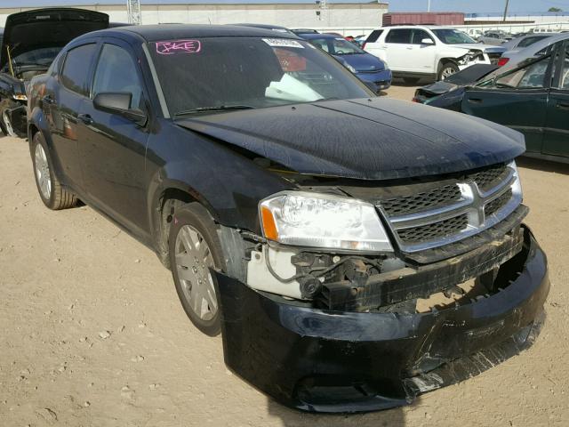 1B3BD4FB1BN608078 - 2011 DODGE AVENGER EX BLACK photo 1