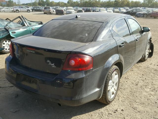 1B3BD4FB1BN608078 - 2011 DODGE AVENGER EX BLACK photo 4