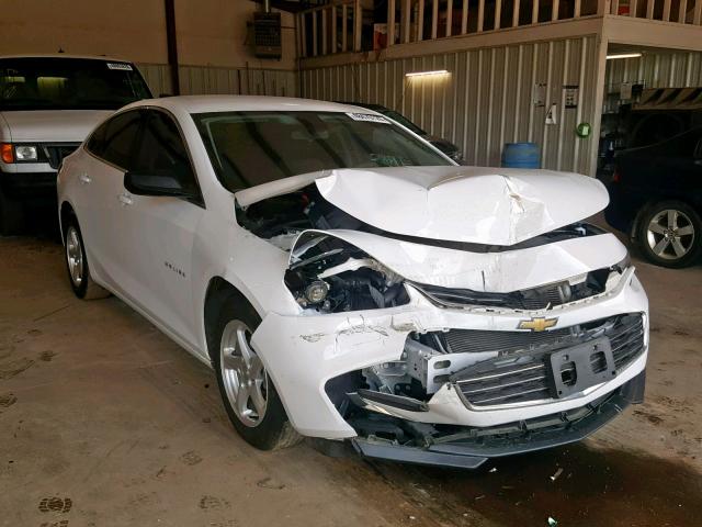 1G1ZB5ST9HF267810 - 2017 CHEVROLET MALIBU LS WHITE photo 1