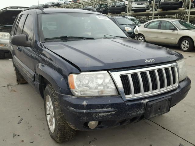 1J4GW58NX4C309676 - 2004 JEEP GRAND CHER BLUE photo 1