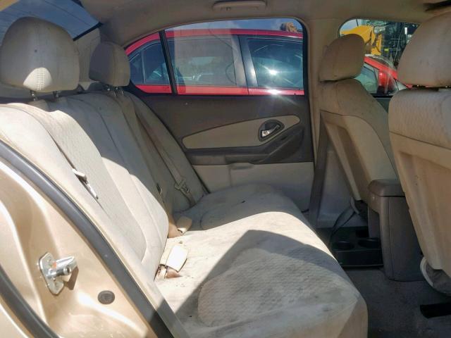 1G1ZS52F45F129615 - 2005 CHEVROLET MALIBU TAN photo 6