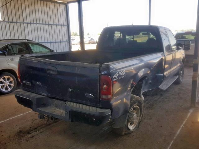 1FTSX31F91EA23600 - 2001 FORD F350 SRW S BLUE photo 4