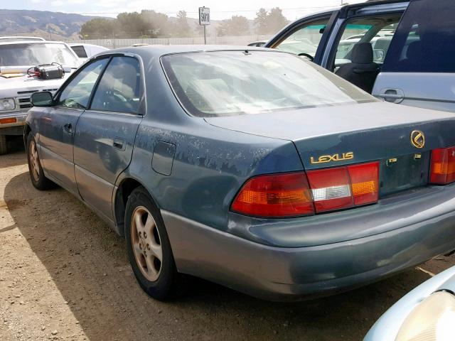 JT8BF22G1V0004075 - 1997 LEXUS ES 300 GREEN photo 3