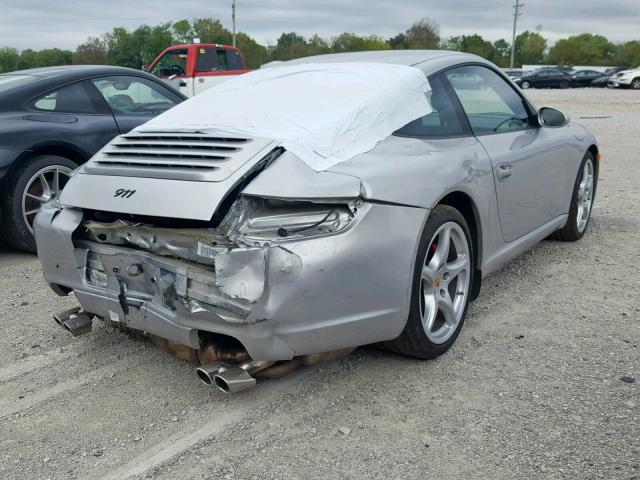 WP0AB29968S731298 - 2008 PORSCHE 911 CARRER SILVER photo 4