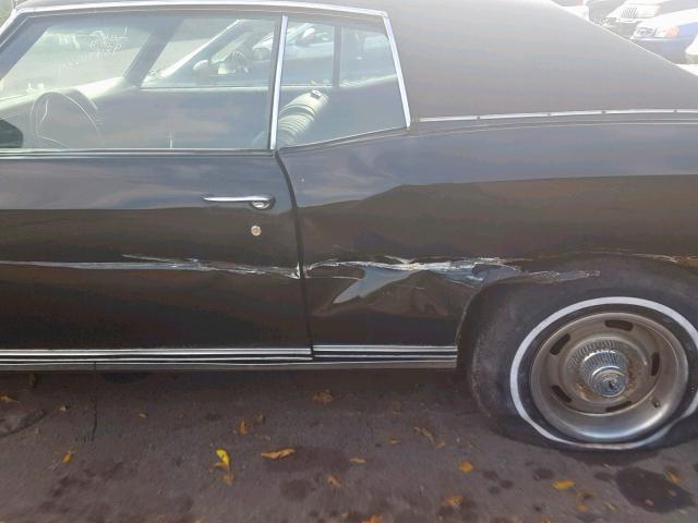 1H57H28667182 - 1972 CHEVROLET CAR BLACK photo 9