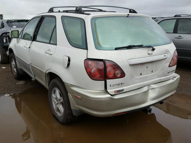 JT6HF10U3X0037443 - 1999 LEXUS RX 300 WHITE photo 3