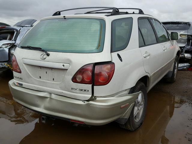 JT6HF10U3X0037443 - 1999 LEXUS RX 300 WHITE photo 4