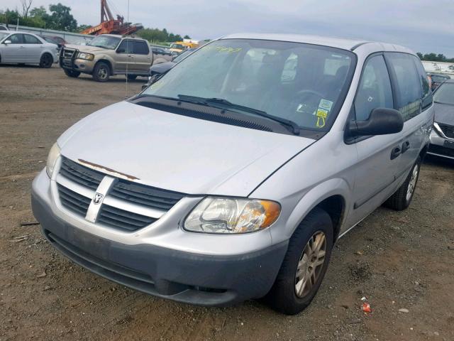 1D4GP25B07B107373 - 2007 DODGE CARAVAN SE GRAY photo 2