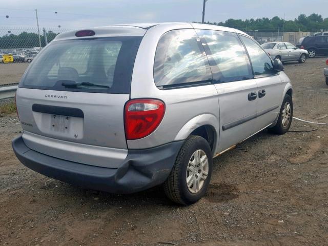 1D4GP25B07B107373 - 2007 DODGE CARAVAN SE GRAY photo 4