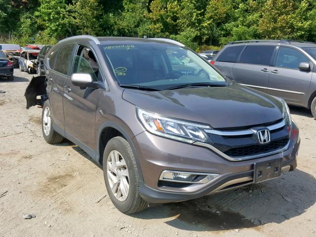 2HKRM4H73FH678824 - 2015 HONDA CR-V EXL BROWN photo 1