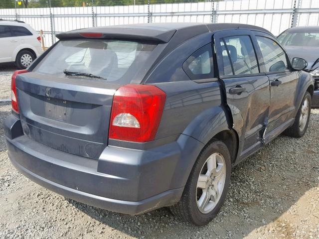 1B3HB48B97D152227 - 2007 DODGE CALIBER SX BLUE photo 4